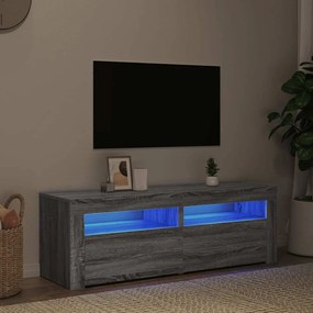 vidaXL Έπιπλο Τηλεόρασης με LED Γκρι Sonoma 120x35x40 εκ.
