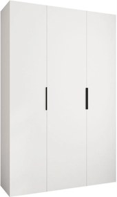 Ντουλάπα Como IV 160 Τρίφυλλη-Λευκό - Μαύρο