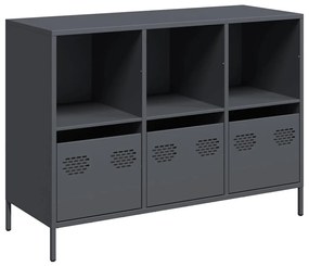 vidaXL Ντουλάπι Ανθρακί 101,5x39x73,5 εκ. από Χάλυβα Ψυχρής Έλασης