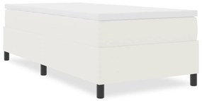 vidaXL Κρεβάτι με βάθρο Κρεμ 90x200 εκ από ύφασμα κοτλέ