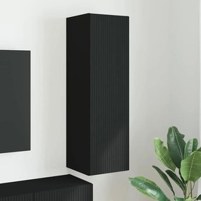 vidaXL Ντουλάπι Τηλεόρασης Τοίχου 30 x 31 x 100 εκ. Μαύρο