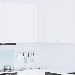 Κρεμαστό ντουλάπι Λευκό 57 x 57 x 100 εκ. Επεξεργασμένο ξύλο