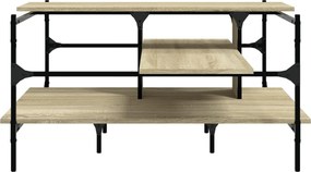 vidaXL Τραπεζάκι Σαλονιού Sonoma Δρυς 100x100x48,5 εκ. Επεξεργ. Ξύλο