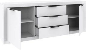 Μπουφές Doha pakoworld σε λευκή απόχρωση 210x45x80.5εκ