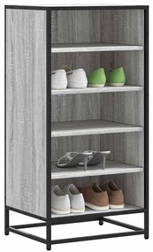 Ράφι παπουτσιών vidaXL Γκρι Sonoma 48x38x97,5 cm Κατασκευασμένο ξύλο