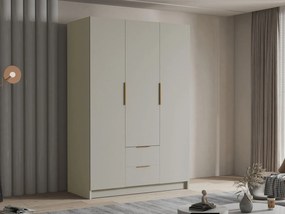 Ντουλάπα Calwi I τρίφυλλη-Cashmere - Χρυσό