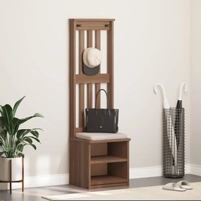 vidaXL Δέντρο χωλ "SANDNES" 45x40x159,5 εκ.Πεύκο μασίφ ξύλο