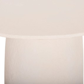 ΤΡΑΠΕΖΙ ΤΡΑΠΕΖΑΡΙΑΣ ΣΤΡΟΓΓΥΛΟ SEPPO HM18154.02 FIBER CEMENT ΛΕΥΚΟ--Φ119,5x75,5Υεκ.