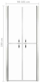 vidaXL Πόρτα Ντουζιέρας Διαφανής 101 x 190 εκ. από ESG