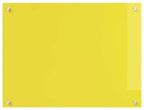 vidaXL Κουζίνα Πίσω τοίχος Κίτρινος 80x60x0,6 εκ. Σκληρυμένο γυαλί