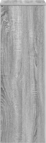 vidaXL Βάσεις Φυτών Γκρι Sonoma 33x33x100εκ. Επεξεργασμένο Ξύλο
