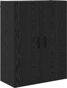 vidaXL Highboard Μαύρη Οξυά 69,5 x 34 x 180 εκ. Επεξεργασμένο ξύλο
