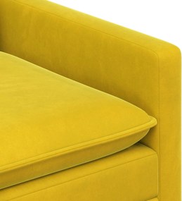 vidaXL Σετ Καναπέ 2 pcs Κίτρινο Βελούδο