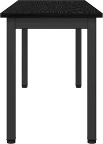 vidaXL παγκάκι Μαύρη Οξυά 110 x 35 x 45 cm Επεξεργασμένο ξύλο