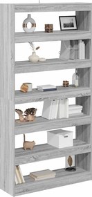 vidaXL Βιβλιοθήκη 6 επιπέδων 100 x 30 x 198 εκ. Επεξεργασμένο Ξύλο