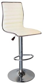 Σκαμπό Μπάρ Alfi White EM970,1  41X50X94/115 cm Σετ 2τμχ Metal, Technoderma