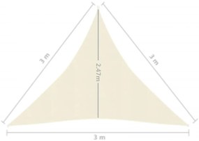 ΠΑΝΙ ΣΚΙΑΣΗΣ ΚΡΕΜ 3 X 3 X 3 Μ. ΑΠΟ HDPE 160 ΓΡ/Μ² 311197