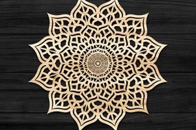 Intra απο ξύλο plywood 3mm-4mm πάχος 3D Mandala για Cricut Δίασταση 30x30 cm INTRAFABR-74280804