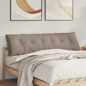 vidaXL Μαξιλάρι Πλάτης Taupe 180 x 50 εκ. Ύφασμα Μικροΐνας