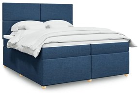 ΚΡΕΒΑΤΙ BOXSPRING ΜΕ ΣΤΡΩΜΑ ΜΠΛΕ 200X200 ΕΚ. ΥΦΑΣΜΑΤΙΝΟ 3293686