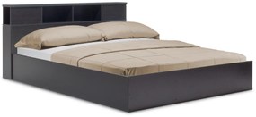 Κρεβάτι διπλό OLYMPUS χρώμα wenge 160x200εκ Υλικό: CLIPBOARD 16mm &amp; 18mm- 3D PAPER WOOD 123-000036