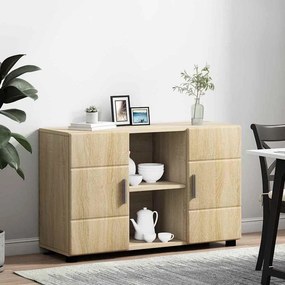 vidaXL Πλαϊνό γραφείο FLORIN 88,5 x 30,5 x 55,5 εκ Δρύς Sonoma
