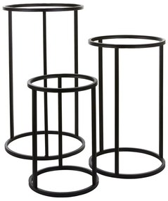 Ανθοστήλη Μεταλλική 02.1052936 Φ37x60cm Black Metal