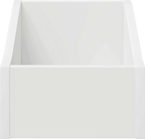 vidaXL Κουτί LP 2 τμχ. Λευκό 23 x 33 x 16 εκ. Επεξεργασμένο Ξύλο
