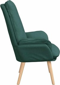 vidaXL Πολυθρόνα Σκούρο Πράσινο 69 x 74 x 93 εκ.