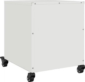 vidaXL Κομοδίνα 2 τεμ. Λευκό 36x39x43,5 εκ. από Χάλυβα