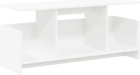 vidaXL Βάση TV Λευκό 102 x 35 x 45 εκ. Επεξεργασμένο ξύλο