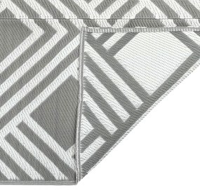vidaXL εξωτερικό χαλί ARAKIL Γκρι Γκρι Πολυεστέρας 300 x 400 cm