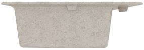 vidaXL νιπτήρας κουζίνας  μπεζ 790x500x193 εκ. Γρανίτης