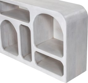 ΜΠΟΥΦΕΣ HANDYR HM9705 ΜΑΣΙΦ ΞΥΛΟ MANGO ΣΕ ΛΕΥΚΟ ΧΡΩΜΑ 165x35x75Yεκ.