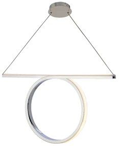 Φωτιστικό Οροφής LED Aca Zero HM98LEDP88CH Chrome