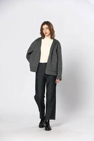 Κοντό μαντό με φερμουάρ