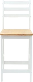 vidaXL Καρέκλες φαγητού 2 pcs Λευκό 40 x 47,5 x 99,5 εκ