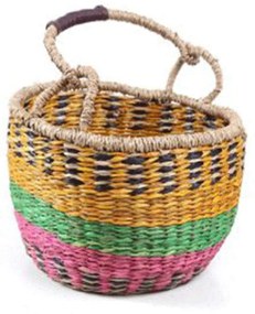 Καλάθι Διακοσμητικό Star S 0680084 25x25x16cm Multi Soulworks Seagrass