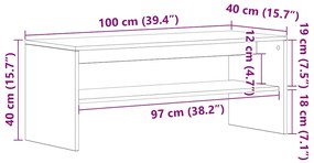 ΝΤΟΥΛΑΠΙ ΤΗΛΕΟΡΑΣΗΣ  ΜΑΥΡΗ ΔΡΥΣ 100X40X40 CM ΚΑΤΑΣΚΕΥΑΣΜΕΝΟ ΞΥΛΟ 859119