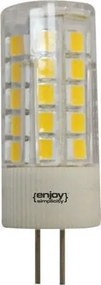 Λαμπτήρας  Led G4 5W 3000K 400lm Ø16*46mm  A++, 360 Μοίρες, Κεραμική με πλαστικό Enjoy EL104403