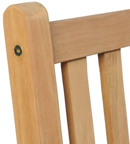 vidaXL Καρέκλες Κήπου 6 τεμ. από Μασίφ Ξύλο Teak με Κρεμ Μαξιλάρια