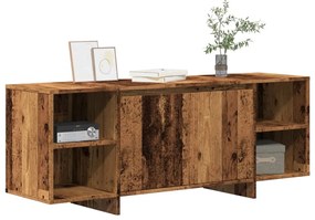 vidaXL Έπιπλο Τηλεόρασης Παλιό Ξύλο 130x35x50 εκ. από Μοριοσανίδα