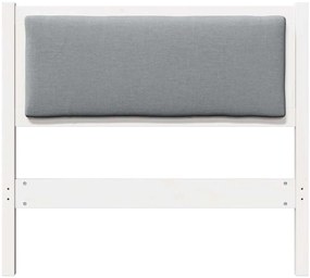 vidaXL Κεφαλάρι Άλλο Λευκό 100 cm Μασίφ ξύλο πεύκου