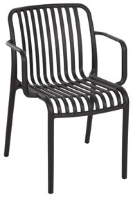 ARMCHAIR OUTDOOR CONVEE  POLYPROPYLENE IN BLACK 44,5x52,5x79H cm.