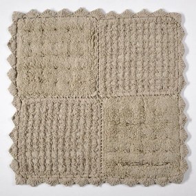 Πατάκι Μπάνιου Biscuit Beige Down Town 125X125 100% Cotton