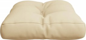 vidaXL Μαξιλάρι Παλέτας Μπεζ 50 x 40 x 12 εκ. Υφασμάτινο