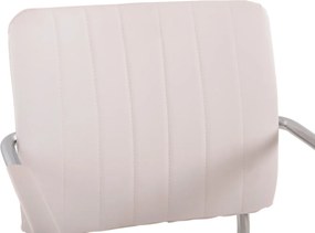 ΚΑΡΕΚΛΑ QUESTA ΜΕ ΜΠΡΑΤΣΑ HM1070.02 ΛΕΥΚΗ 56,5x59x85 cm