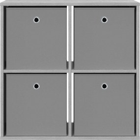 vidaXL Πλαϊνό γραφείο Γκρίζο Σονομα 68,5 x 32 x 67 εκ