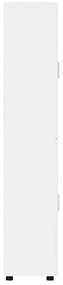 vidaXL Highboard FLORIN Υψηλής γυαλάδας λευκό 60 x 35 x 182 εκ.