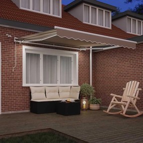 vidaXL Σκηνίτσα Αναδιπλούμενη Μπεζ 300 x 250 εκ Πολυέστερ και Μέταλλο